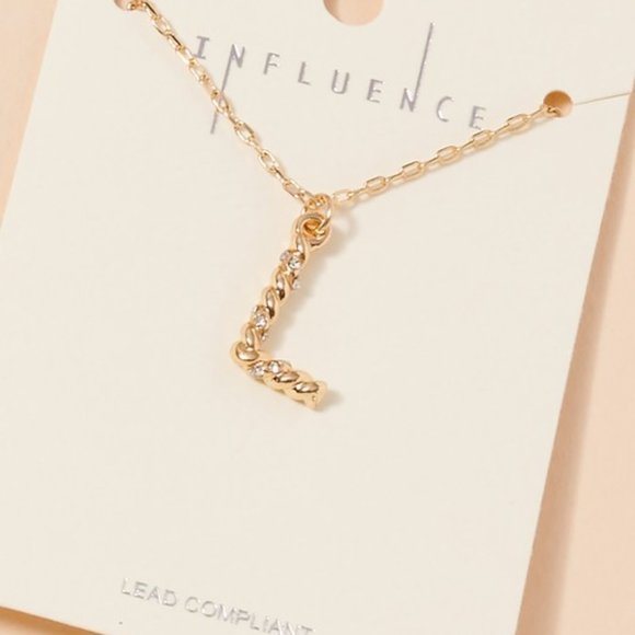 Brinisity Jewelry - LETTER "L" NECKLACE